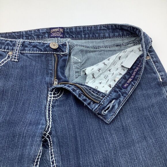 Cowgirl Up Womens Dont Fence Me in Boot Cut Jeans Blue Size 12 - Picture 5 of 7